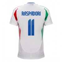 Italien Giacomo Raspadori #11 Bortatröja EM 2024 Kortärmad